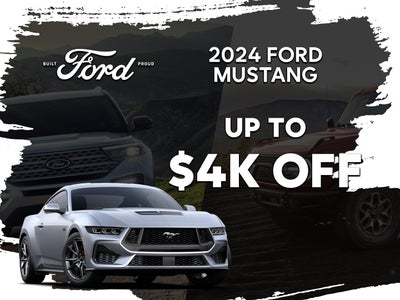 2024 MUSTANG Up To $4K Off